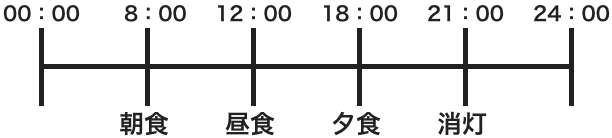 １日の主な流れ